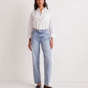 Madewell low slung straight jeans